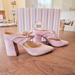 Mojo Moxy Sass Three Strap Mules size 7 NIB